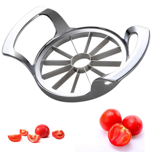 Apple Cutter Tool with 12 Blades, Stainless Steel Fruit Slicer, Corer, Peeler & Divider for Apples, Pears, Potatoes, Onions