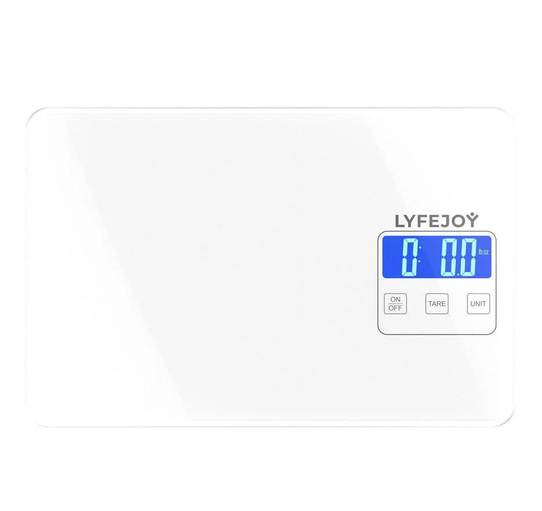 Kitchen Scale in Elegant White Tempered Glass 15Kg